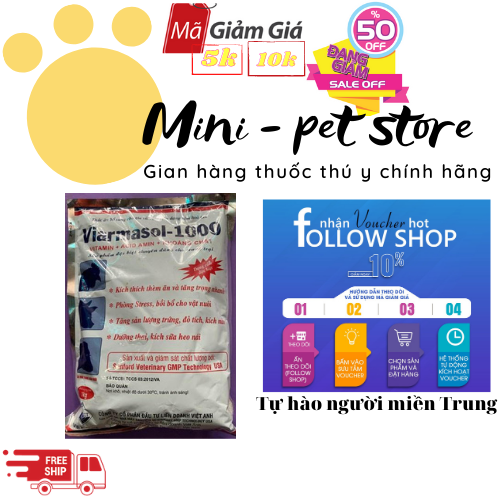 MARSOL- VITAMIN + KHOÁNG THUỐC BỔ GIA SÚC, GIA CẦM, HEO, TRÂU, BÒ, GÀ, VỊT 1 KG THUỐC THÚ Y VIỆT ANH