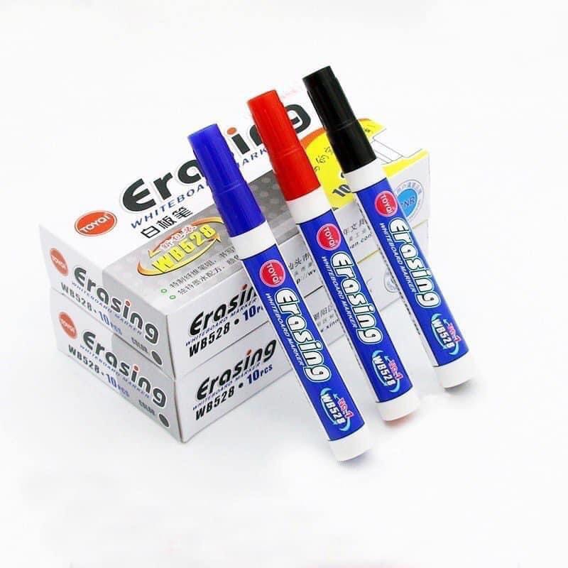 Bút dạ viết bảng trắng xóa được Erasing - 1 đầu viết trơn, siêu mịn siêu nét.
