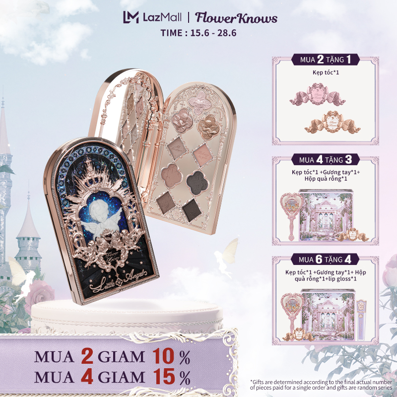 Flower Knows Little Angel Collection 9-Color Eyeshadow Palette