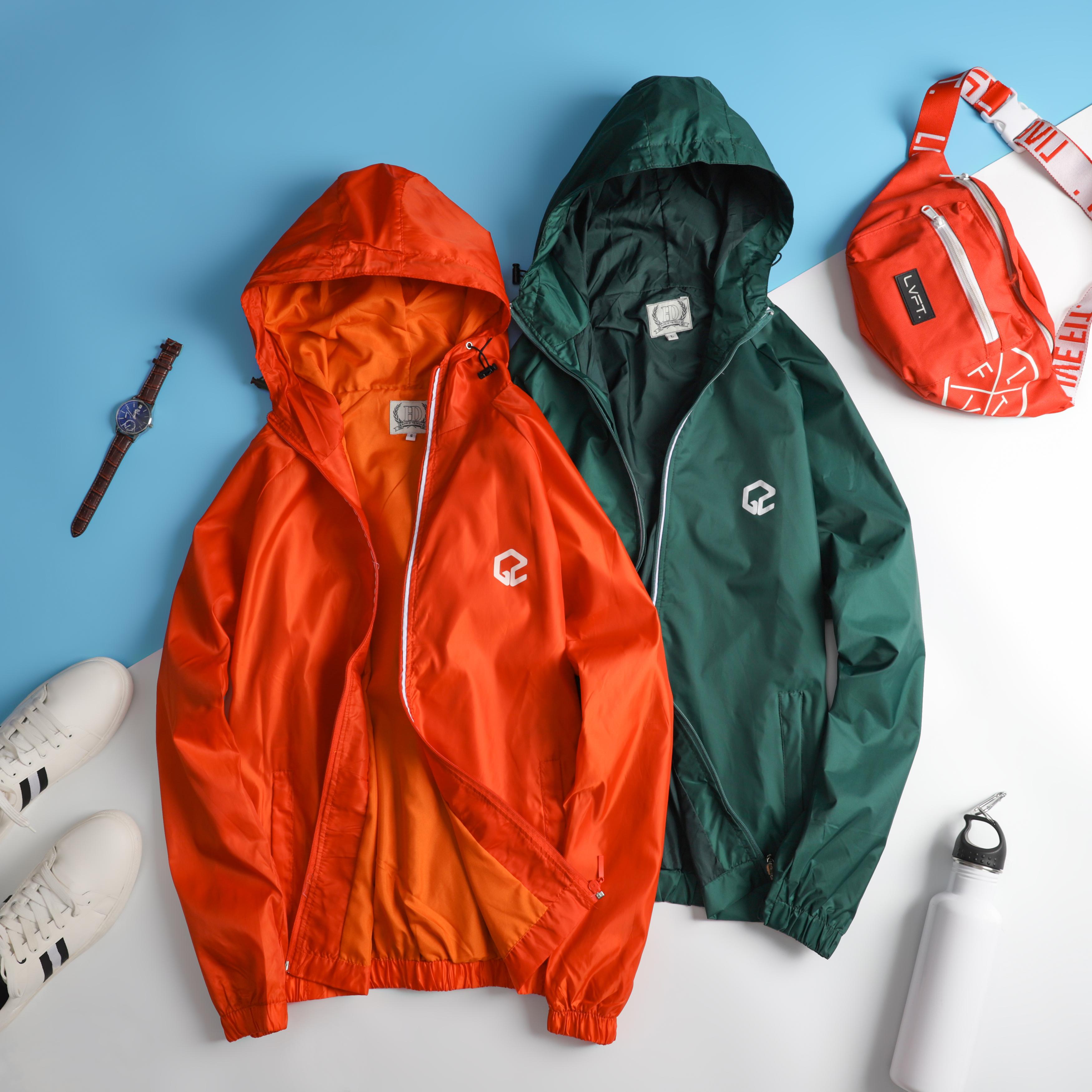 Áo khoác dù chống nắng chống thấm 2 lớp cao cấp AKD36