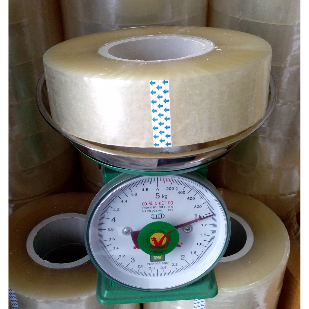 Băng dính loại 1kg, băng dính đóng hàng, băng dính cực đại siêu tiết kiệm