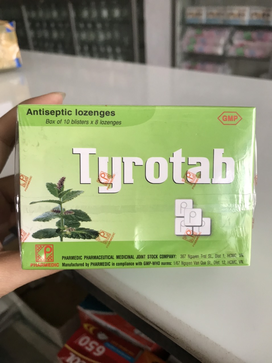 Kẹo ngậm Tyrotab Hộp 80 viên