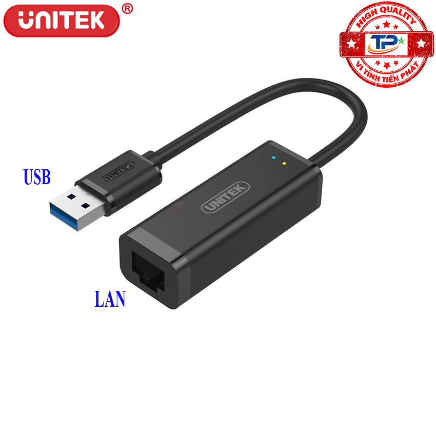 Đầu Chuyển USB 3.0 ra sang Gigabit Ethernet LAN 100/1000 Mbps Unitek Y-3470 .