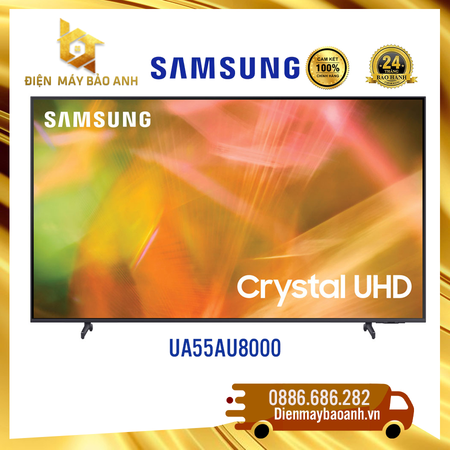 [Miễn phí giao lắp] Tivi Samsung 55 inch UA55AU8000 [ 55AU8000 ] 4K UHD - chính hãng, bảo hành 24 tháng