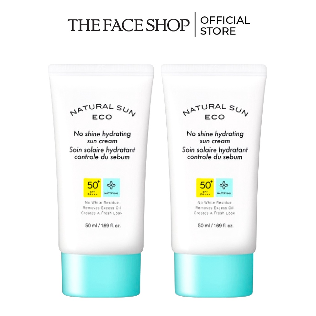 Combo 2 kem chống nắng kiểm soát nhờn the faceshop sun cream spf50 pa+++ 50mlx2