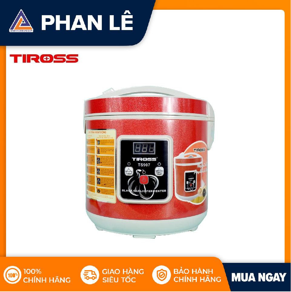 Máy làm tỏi đen tiross ts907-đỏ