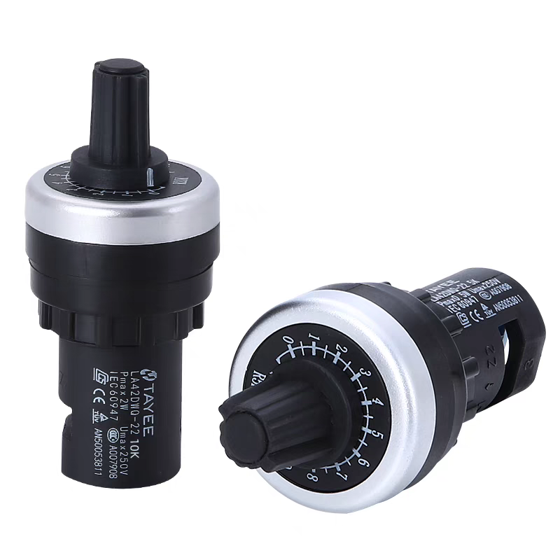 Biến trở la42dwq phi 22mm lắp tủ điện, chiết áp 2k, 5k, 10k, 50k, 500k dùng trong biến tần điều khiển động cơ
