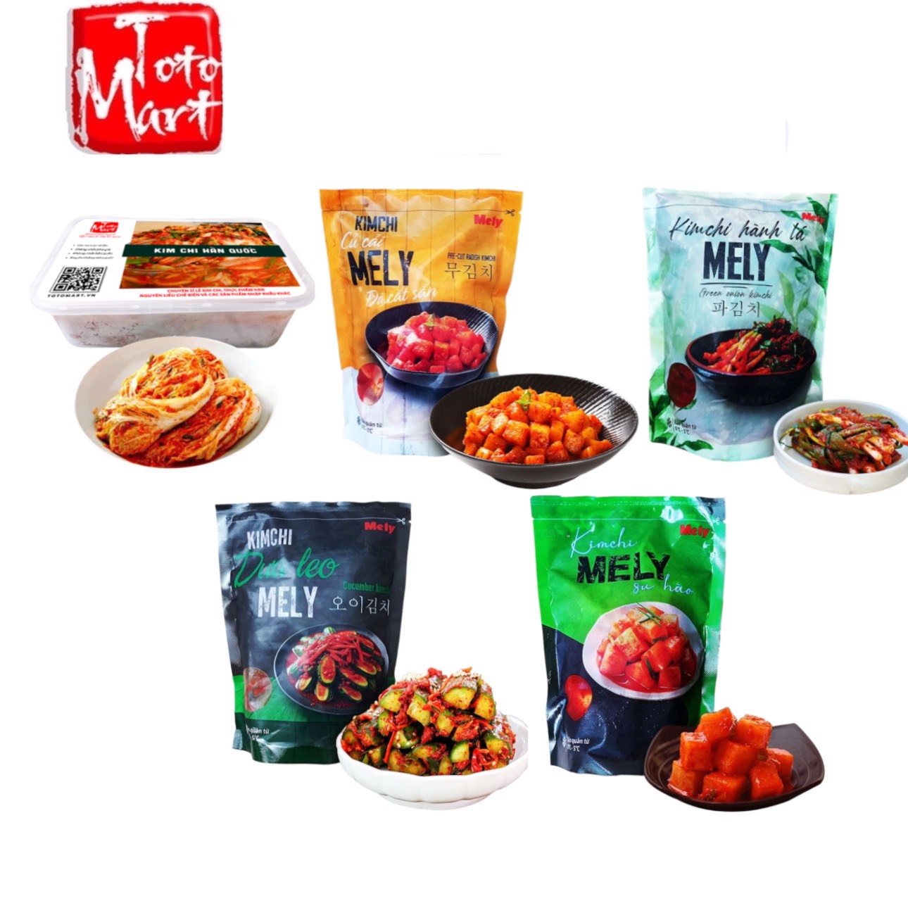 Kim chi Hàn Quốc các loại
