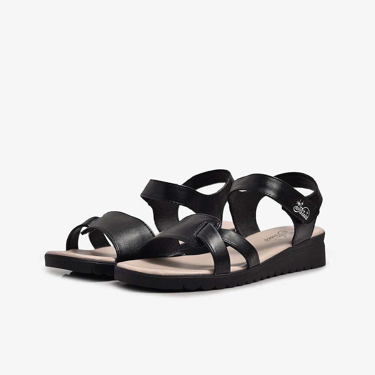 Dép sandal nữ bitis dtw011388 kem-den