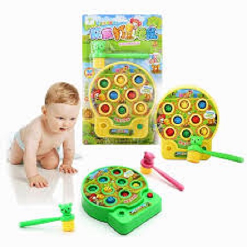 Trò chơi đập chuột dùng pin phát nhạc dành cho bé trai và gái trên 1 tuổi phát triển tư duy, trí não, phản xạ nhanh, có độ bền cao, siêu đẹp