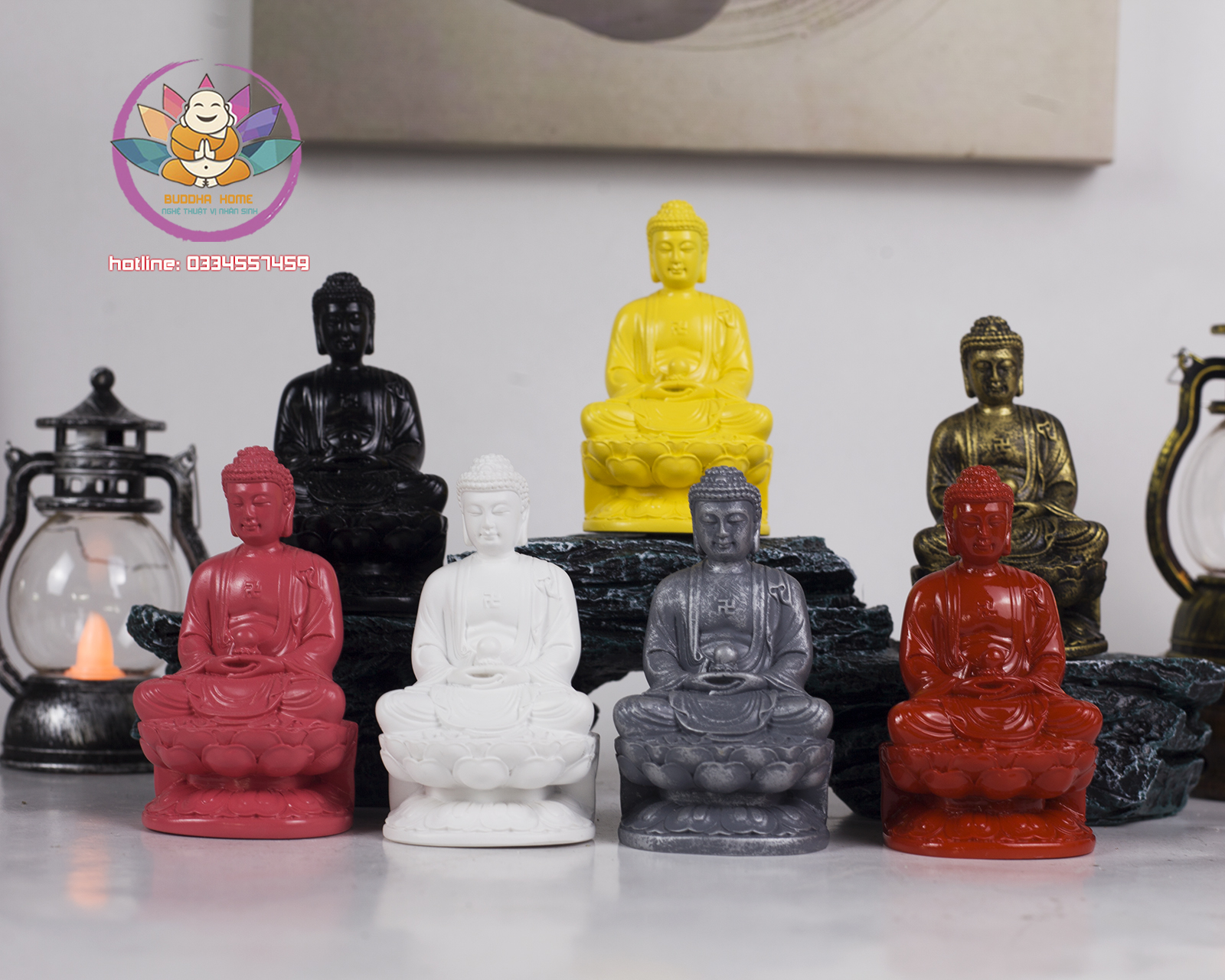 ☘️ Tượng Đá Phật Thích Ca Phong Thủy - Cao 11cm