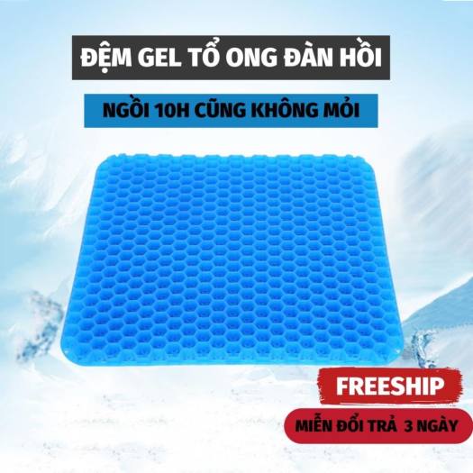 Đệm Ngồi 3d Thoáng Khí – Đệm Lót Ghế Silicon Cao Cấp
