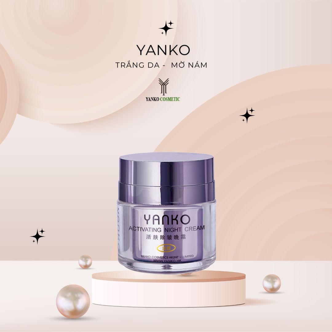 Kem dưỡng trắng da ban đêm Whitening Yanko