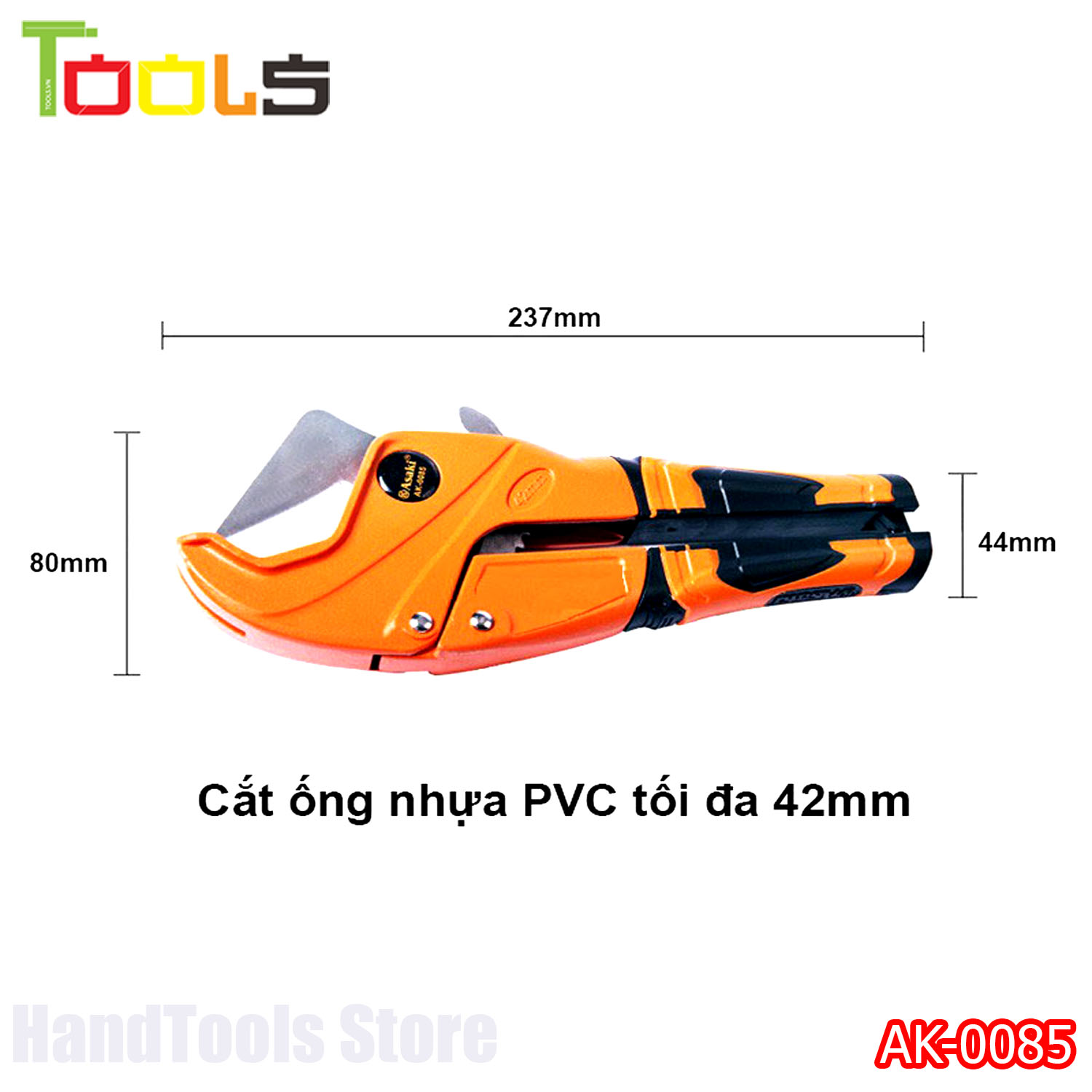 Kéo cắt ống PVC lưỡi INOX Asaki AK-0085 42mm ( Cao cấp)