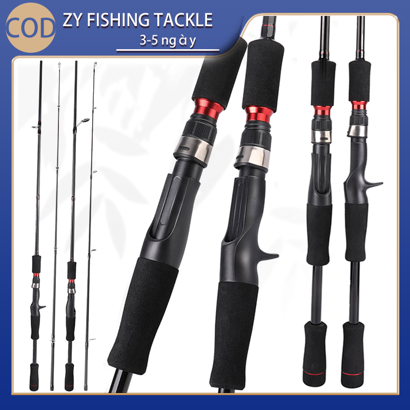 Cod cần câu 2 khúc rỗng bọng 1.8m/ 2.1m cần câu sợi, dụng cụ câu cá di động 2 phần du lịch câu cá nước lợ dụng cụ câu cá