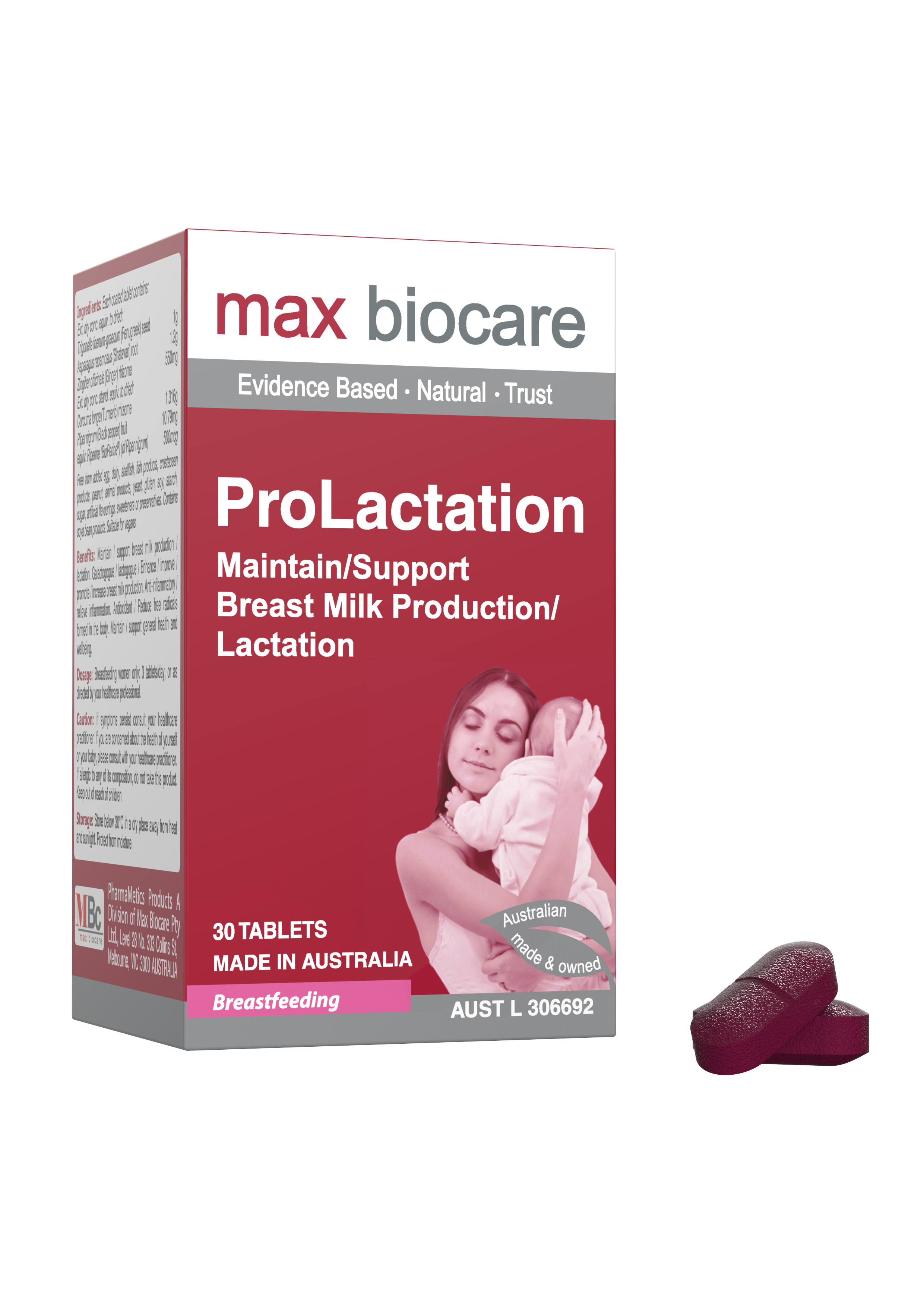 Viên uống lợi sữa Prolactation cho phụ nữ cho con bú 30 viên/lọ