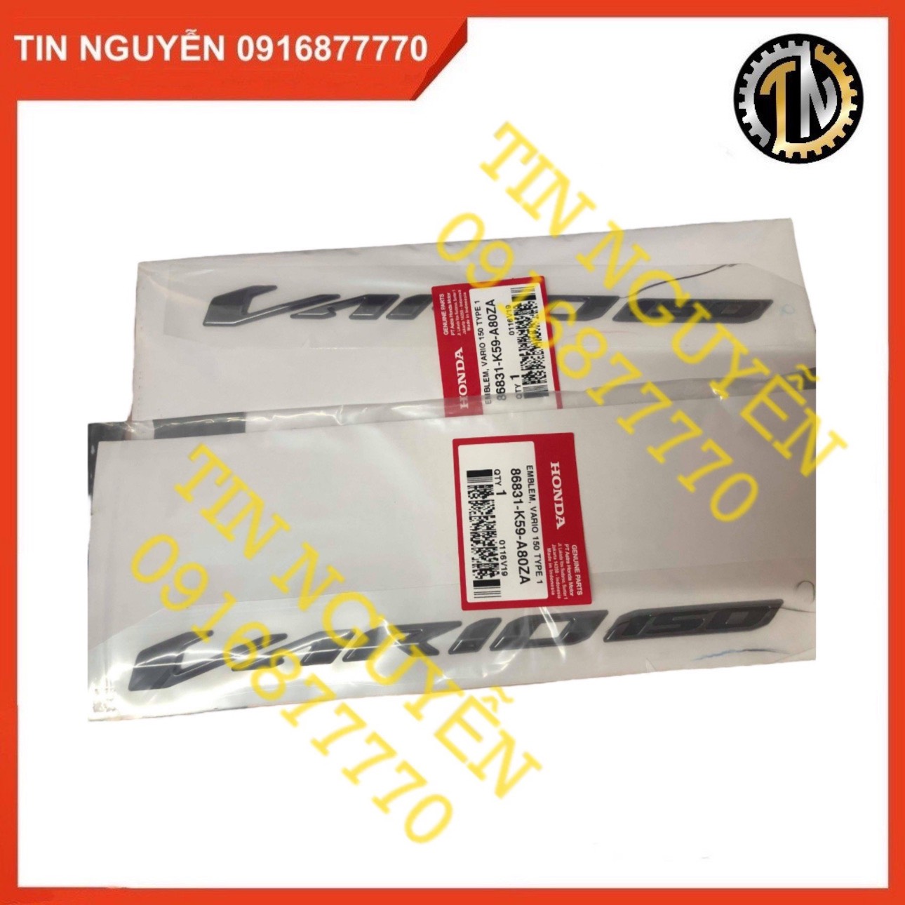 Tem Vario150 màu khói dán bụng sau đời 2018 đến nay chính hãng