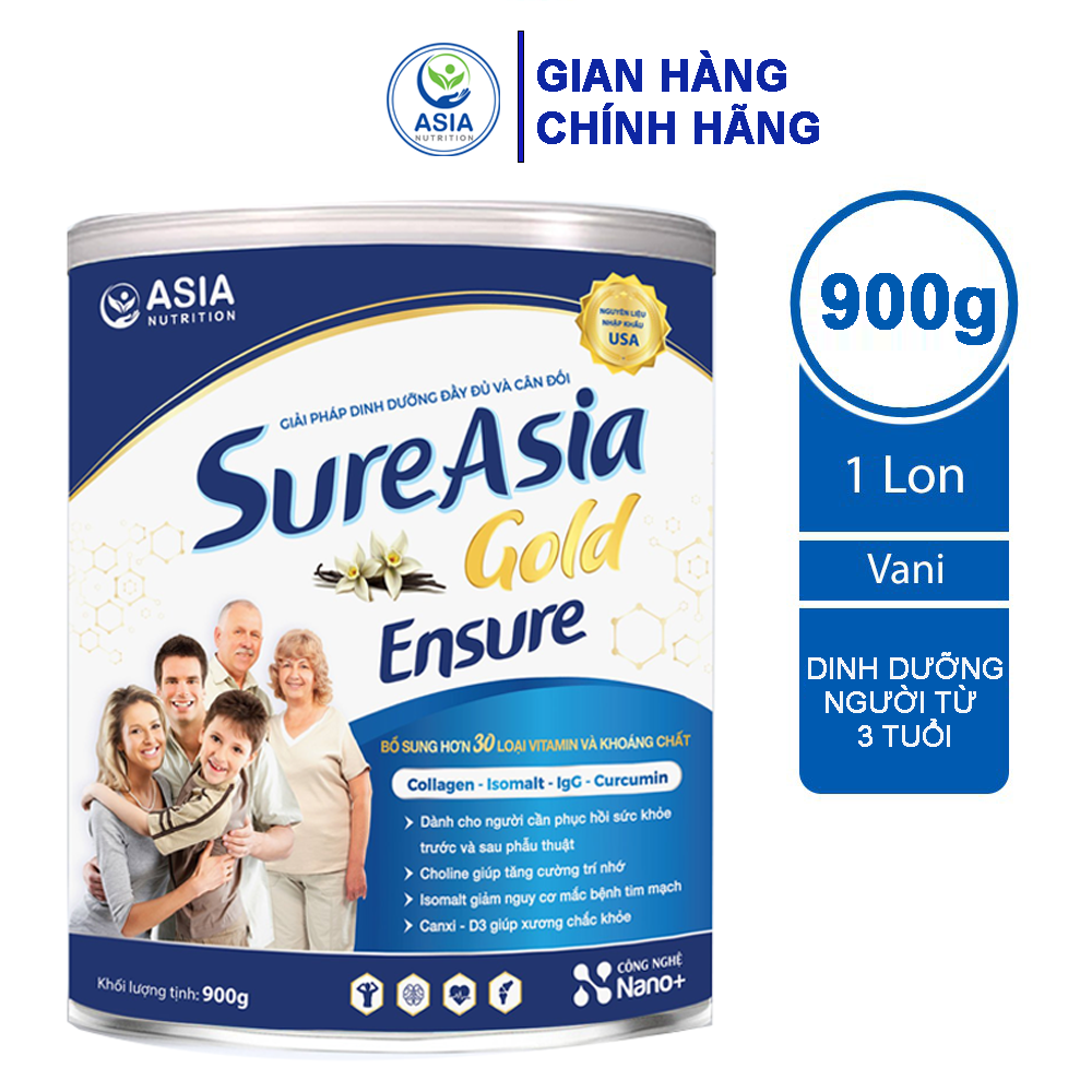 Sữa bột Sure Asia Gold Asia En sure Nutrition cao cấp nguyên liệu nhập