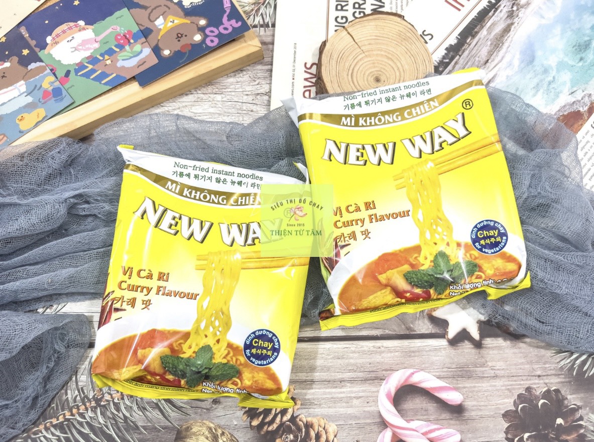 Mì Cà Ri New Way Sợi Mì Không Chiên Bảo Vệ Sức Khỏe Gói