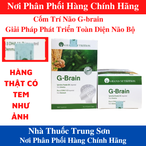 [HCM] Cốm sữa tảo non G-Brain Cho Trẻ Em - Cốm Trí Não GBrain - Hỗ trợ phát triển trí não thông minh tăng cường sự tập trung cho bé- Trung Sơn Pharma - TS001