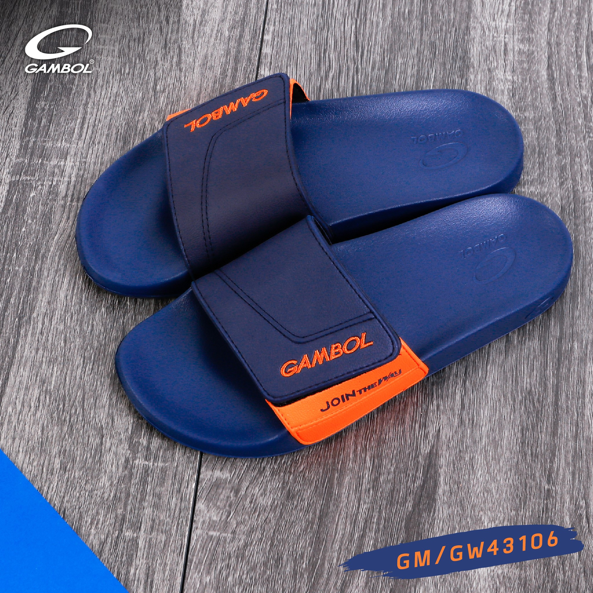 DéDép Thái Lan Nam Nữ Gambol 43106 Chính Hãng - Xanh Cam