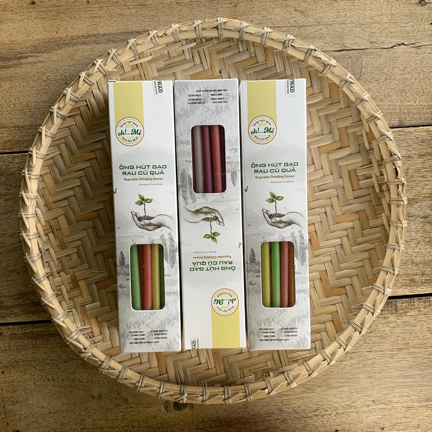 [HCM]Ống Hút Gạo Rau Củ Quả - Thêm trải nghiệm khi chiên ở nhiệt độ 170-190°C và nướng bằng lò Vi Sóng để trở thành bánh Gạo Snack.