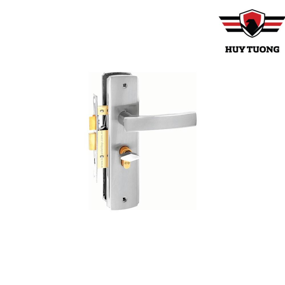 Khoá tay gạt Việt tiệp Trắng bạc Cao Cấp ( Có Clip hướng dẫn lắp đặt )