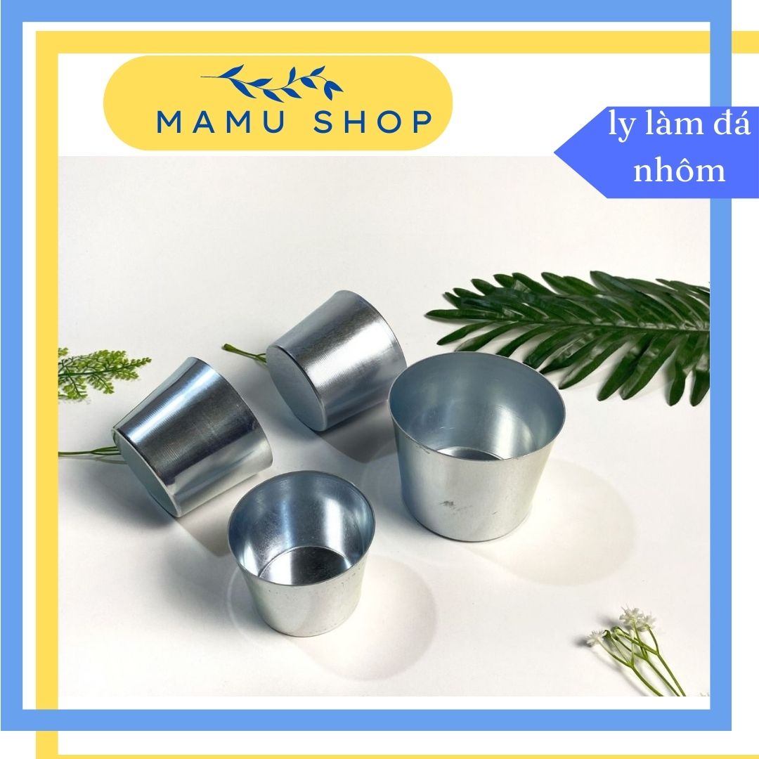 Ly làm nước đá tủ lạnh bằng nhôm đủ kích thước từ số 7 đến số 10 Mamu shop M158