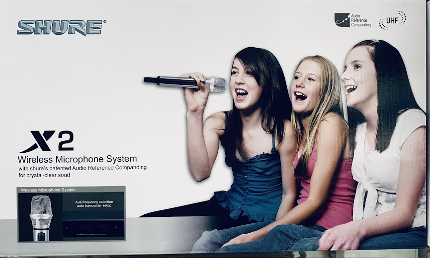 MICRO SHURE X2 , chống hú míc, xa 150 mét, âm  thanh chuẩn hãng, dành cho sự kiện, made in USA.