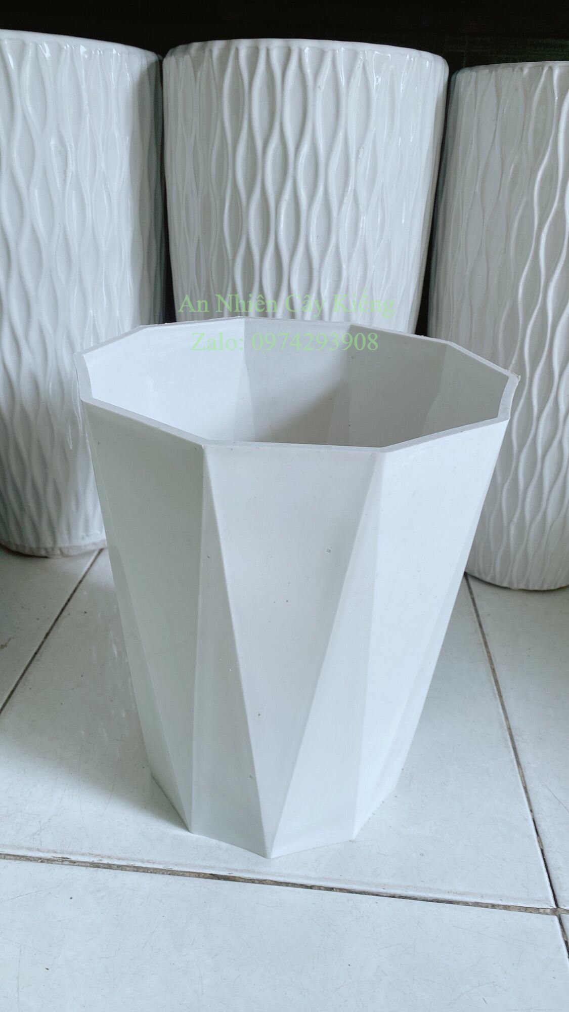 Chậu Trồng Cây Cao 30cm đường kính 24cm
