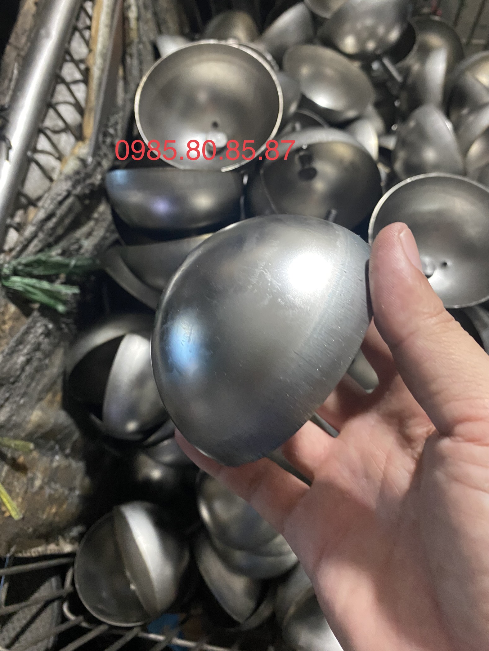 Nửa quả cầu inox đường kính 76mm