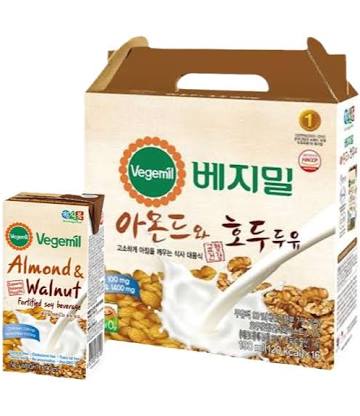 Sữa hạt Vegemil hạnh nhân óc chó 16 hộp * 190ml