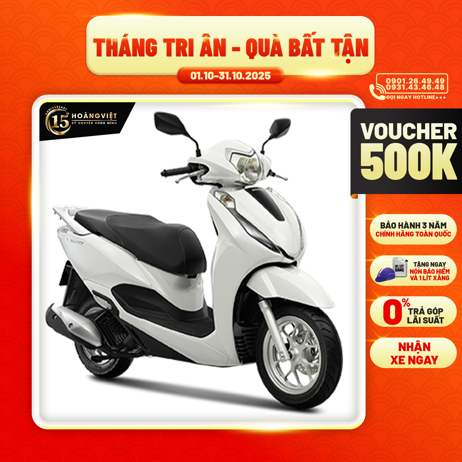 Xe Máy Honda LEAD 125cc 2025 - Phiên Bản Tiêu Chuẩn