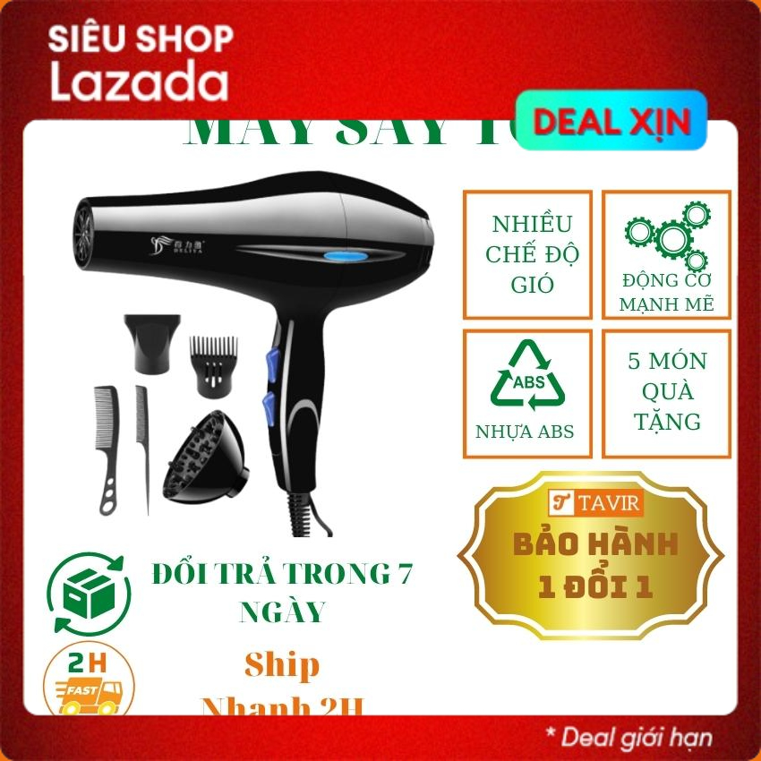 Máy sấy tóc 2 chiều nóng lạnh, máy sấy tóc nhiều chế độ gió, động cơ mạnh mẽ, máy sấy tóc công suất 2200W. Sấy tóc nhanh dưỡng tóc. Tặng nhiều phụ kiện - Tavir