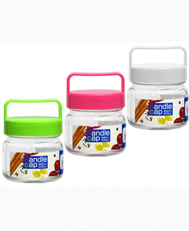 Lọ thủy tinh có quai xách 200ml Hàng Nhật