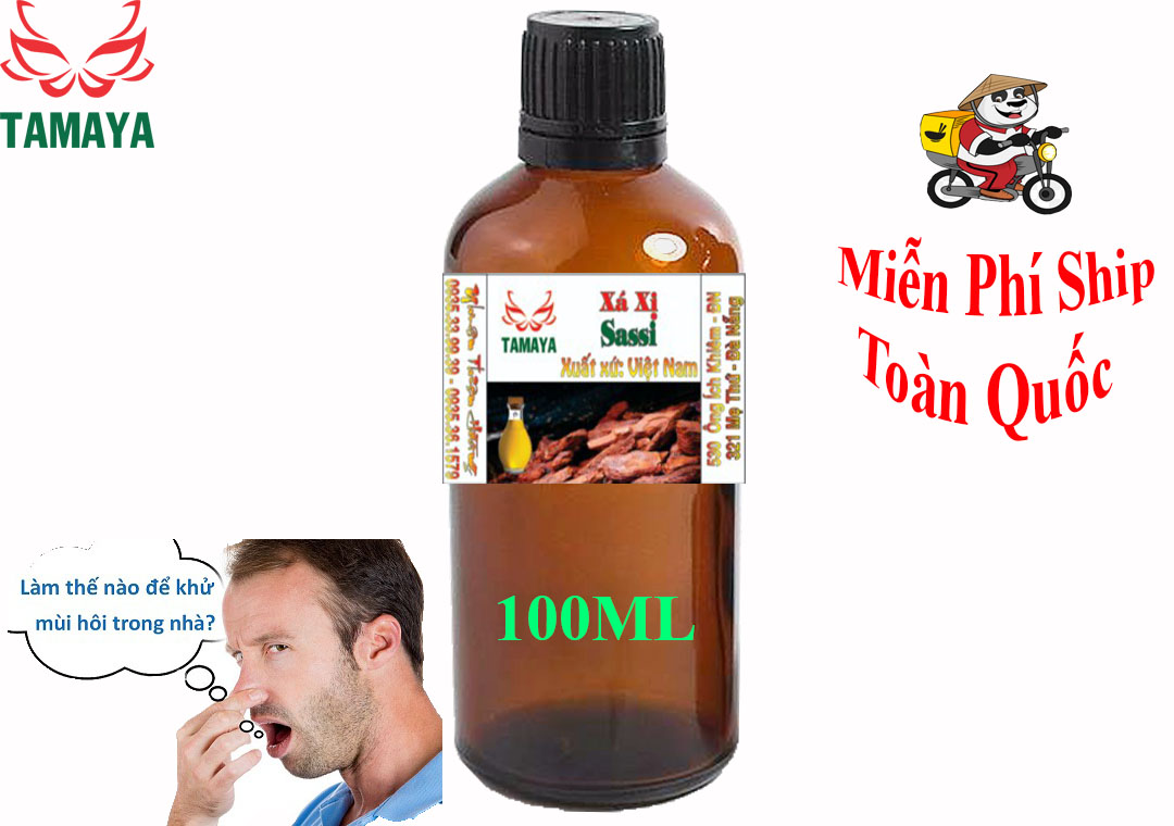 tinh dầu xá xị chai 100ml thơm phòng khử mùi dễ chịu nhẹ nhàng