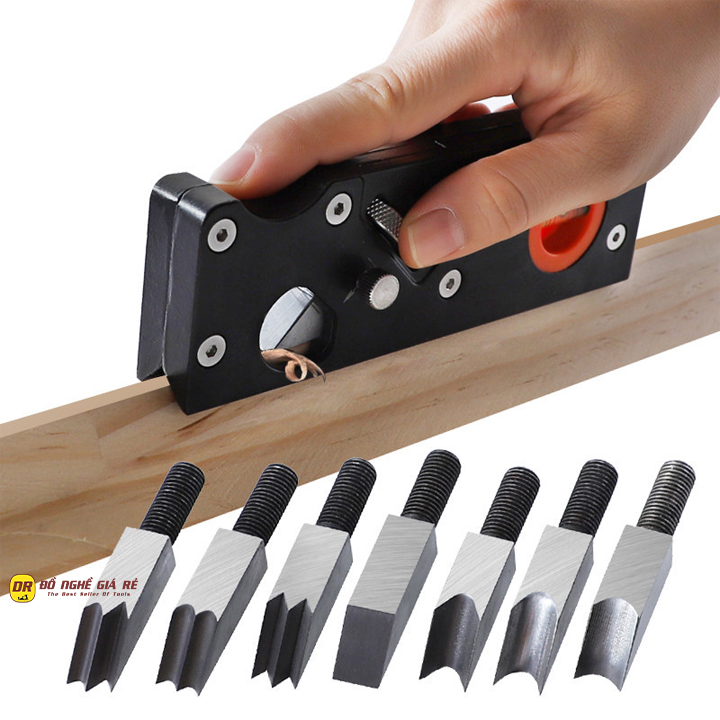 Bào Cạnh Gỗ Góc 45 Độ Máy Bào Gỗ Cầm Tay Dao Phay Gọt Chỉ Cạnh Tròn Dụng Cụ Đồ Làm Mộc Chuyên Nghiệp