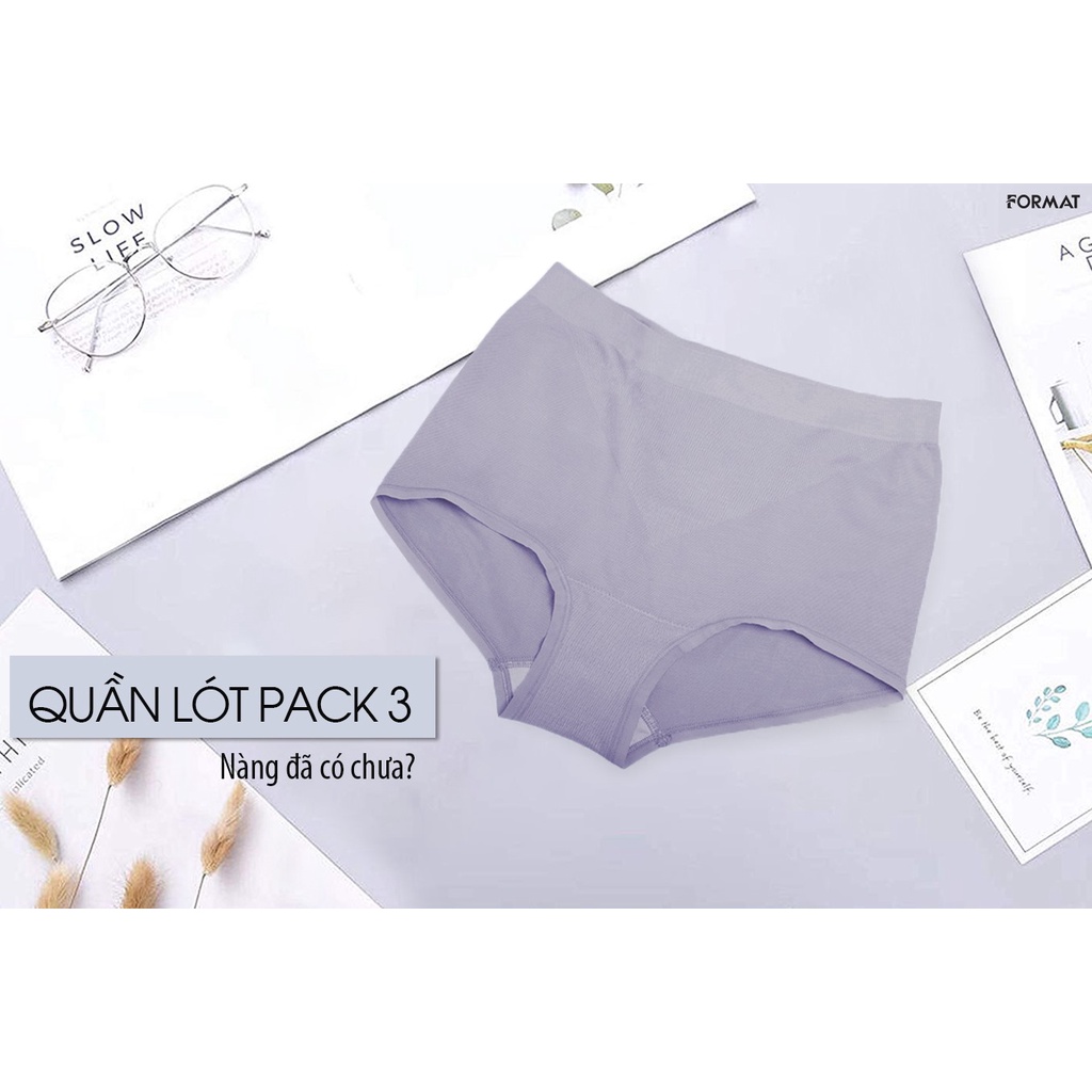 Quần lót nữ pack 3 cao cấp format i2/b9und001h