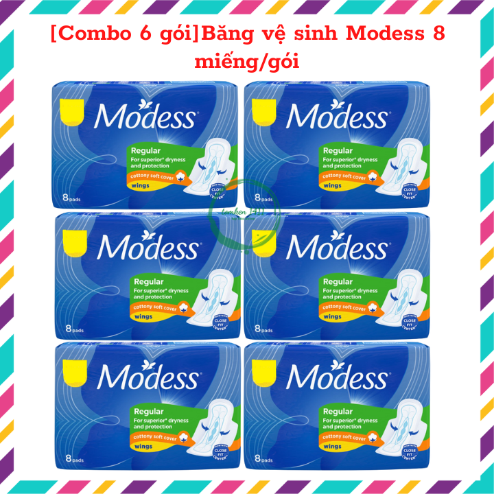 Băng vệ sinh Modess có cánh 8 miếng/gói
