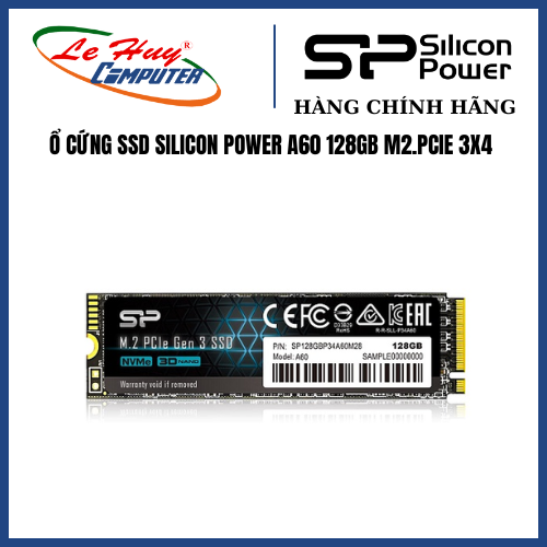  SSD Silicon Power A60 128GB 256GB 512GB 1TB  M2.PCIe 3x4  - Hàng Chính Hãng 
