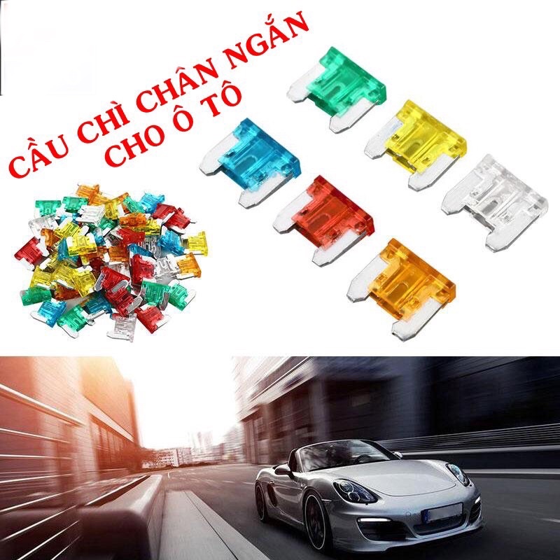 Bộ 28 cầu chì chân ngắn . Cầu chì cho ô tô,xe máy