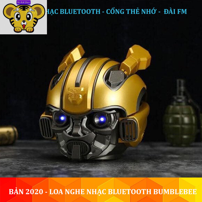 Loa Bumblebee , Loa Bluetooth Bumblebee - TÍch hợp cổng đọc thẻ nhớ, nghe FM -loa bluetooth hình đầu siêu nhân, loa bumblebee dạng mũ,loa bluetooth bumble bee