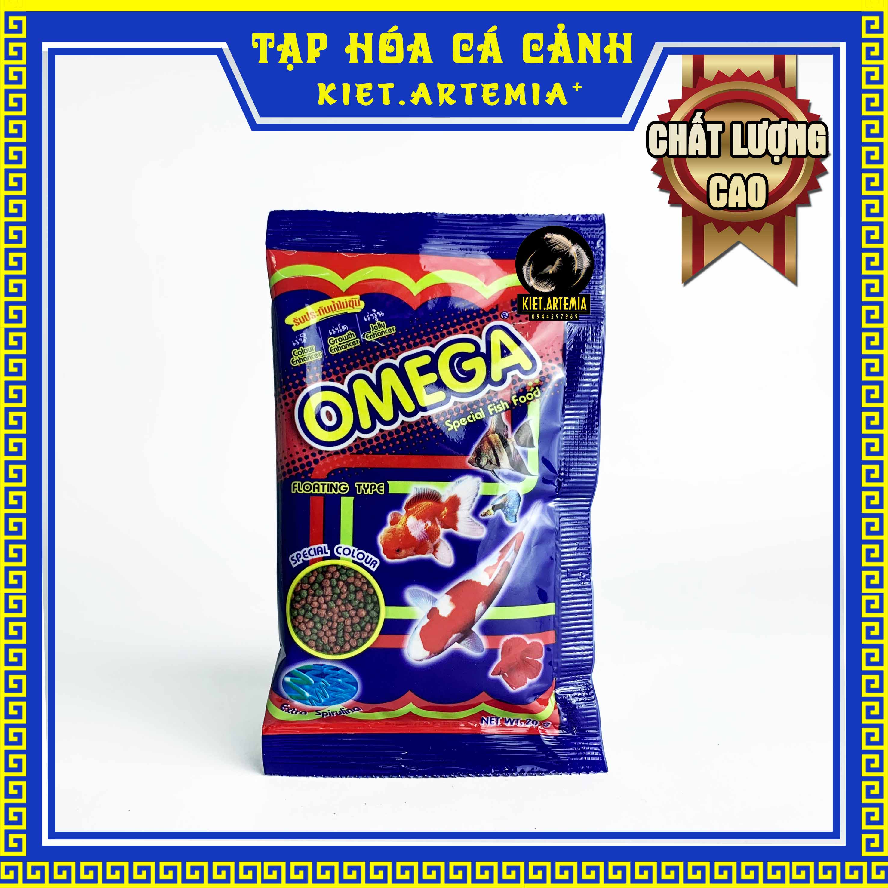 Thức ăn cho cá cảnh, cám Omega dành cho chép, Koi,...