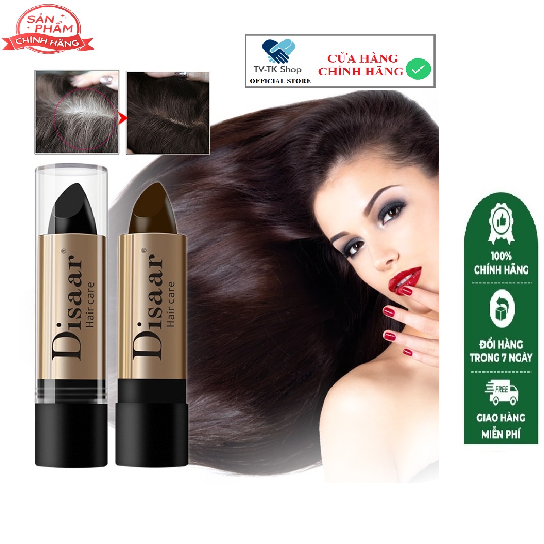 Thỏi Son Nhuộm Phủ Tóc Bạc Thành Đen Tạm Thời Bền Màu Dissar - Mẫu mới