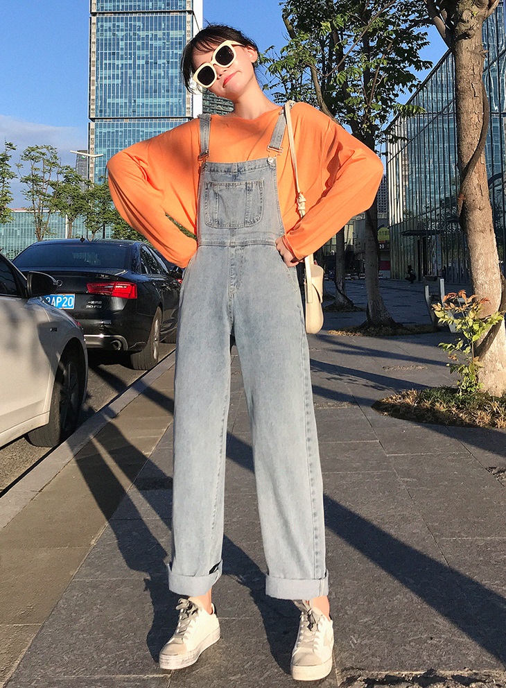 [HCM][CHẤT LƯỢNG & CÓ HỖ TRỢ PHÍ SHIP] Quần yếm jean dài suông rộng thoải mái vải dày không co dãn chuẩn hàng Quảng Châu YD03 C027