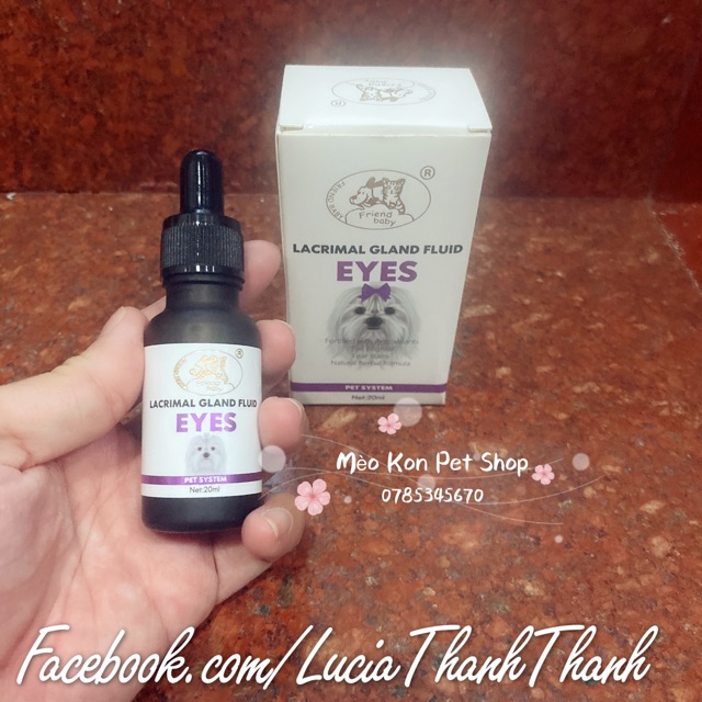 Thuốc chảy nước mắt ở chó mèo Lacrimal Gland Fluid EYES 20ml