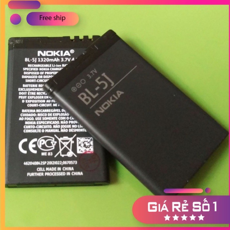 Pin Nokia BL-5J cho nokia 5800, C3, Lumia 520, 525, 530