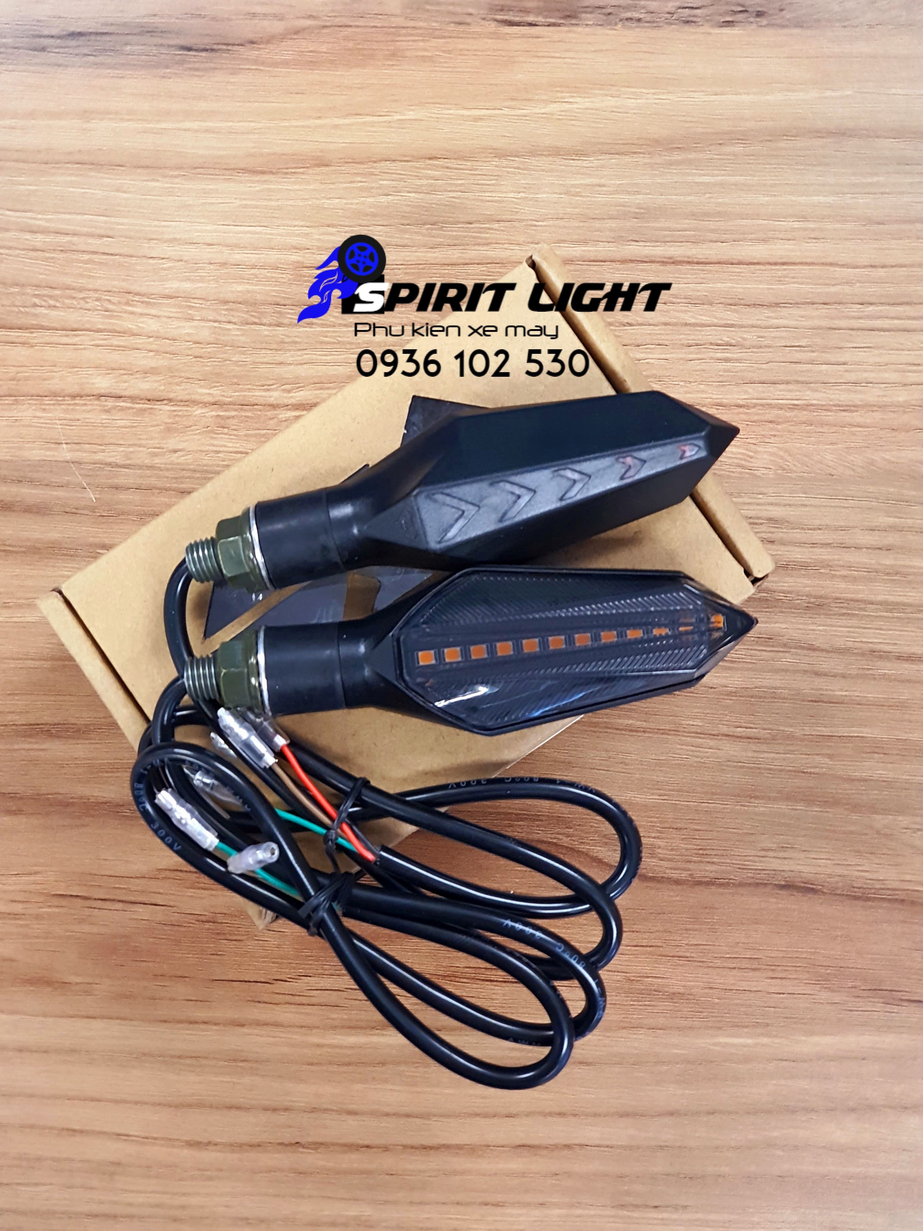 Xi nhan led Spirit Beast L17 chính hãng độ exciter 150, ex150 155 VVA,FZ150, MT15, Winner hiệu ứng Audi chạy đuổi