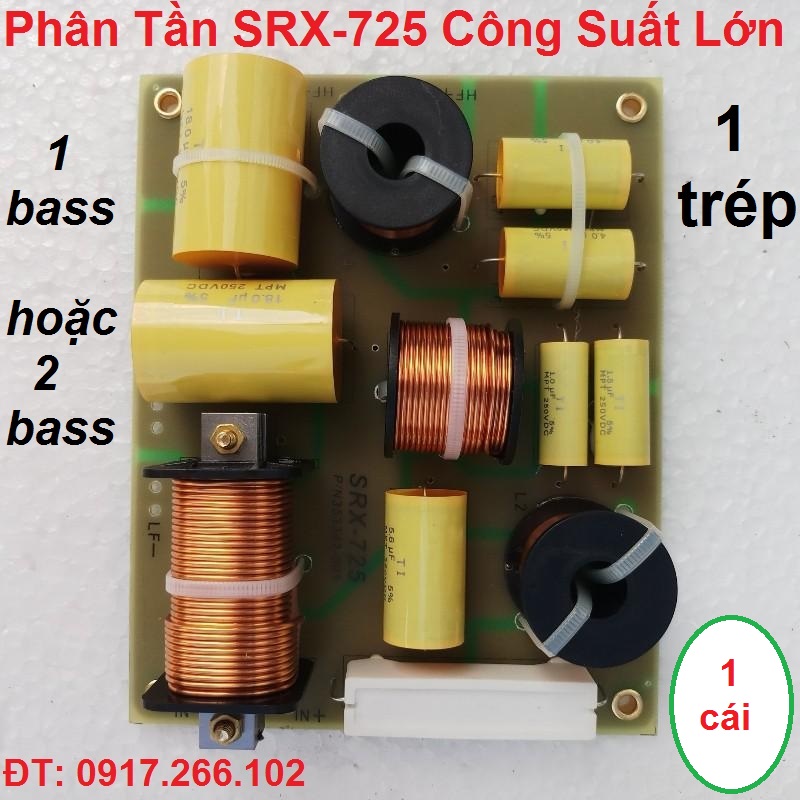 Mạch Phân Tần Full Đôi - Cho 2 Bass 1 Treble SRX-725 - Công Suất Loa Cực Lớn - Giá 1 Cái