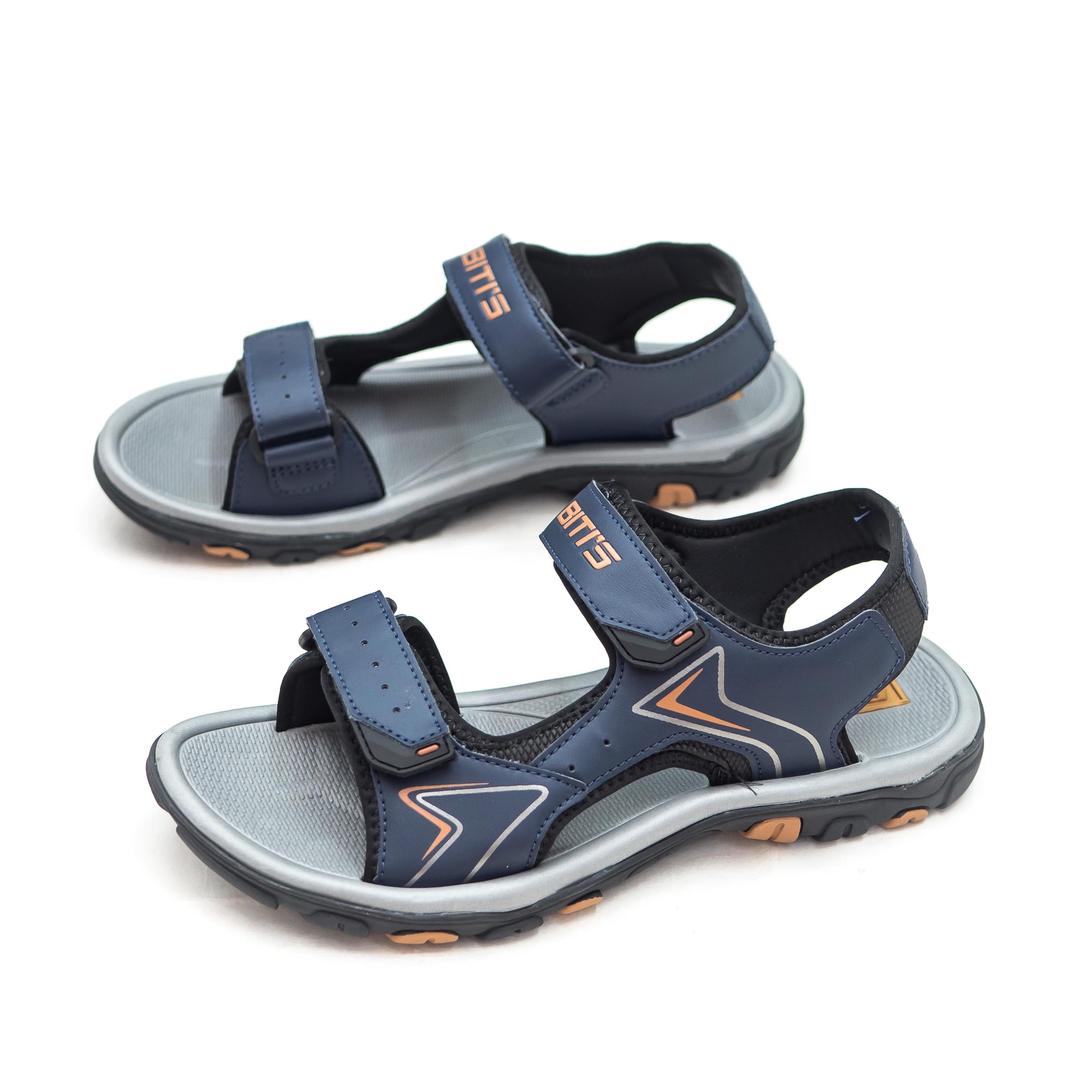   Hoàn Xu  GIÀY SANDAL QUAI HẬU HỌC SINH NAM BITI'S THỂ THAO ĐẾ CAO SU BRM000100  ĐEN + XÁM + XANH NHỚT  - BITIS 